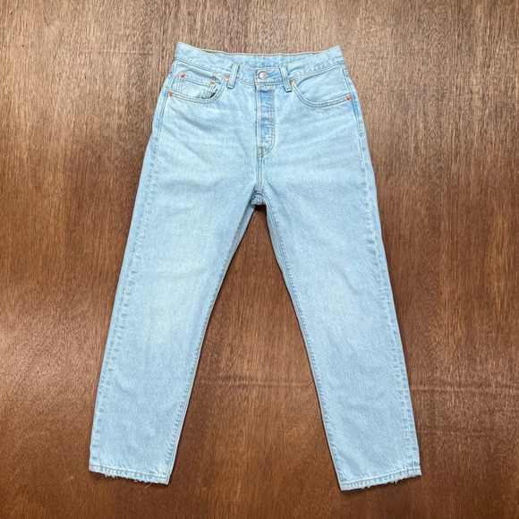 Levi's Denim - Vintage Levis 501 BIG E Light Wash Straight Leg Jeans W28 L26 A8746-0000